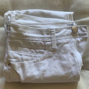 White Lee Jean capris